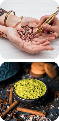 Henna Mehndi Art on Hand
