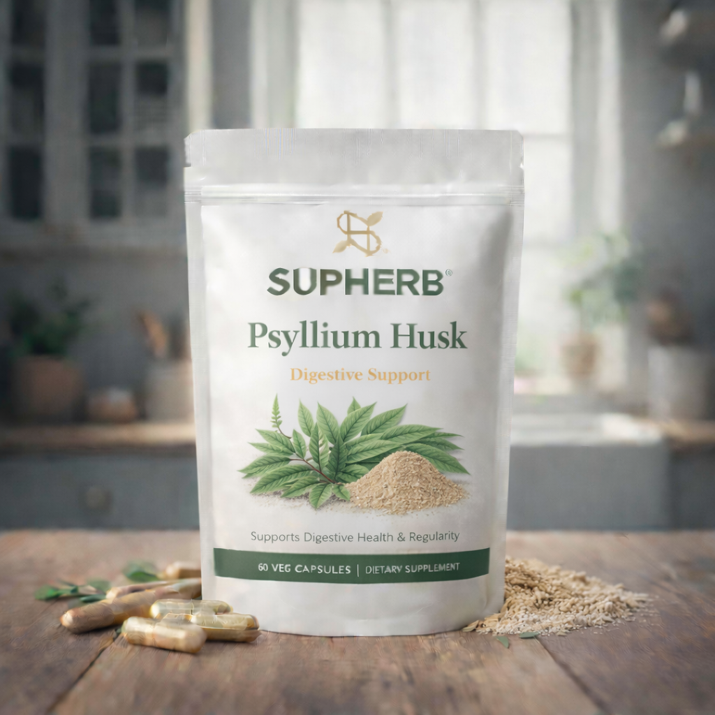 SupHerb Psyllium Husk natural fiber supplement