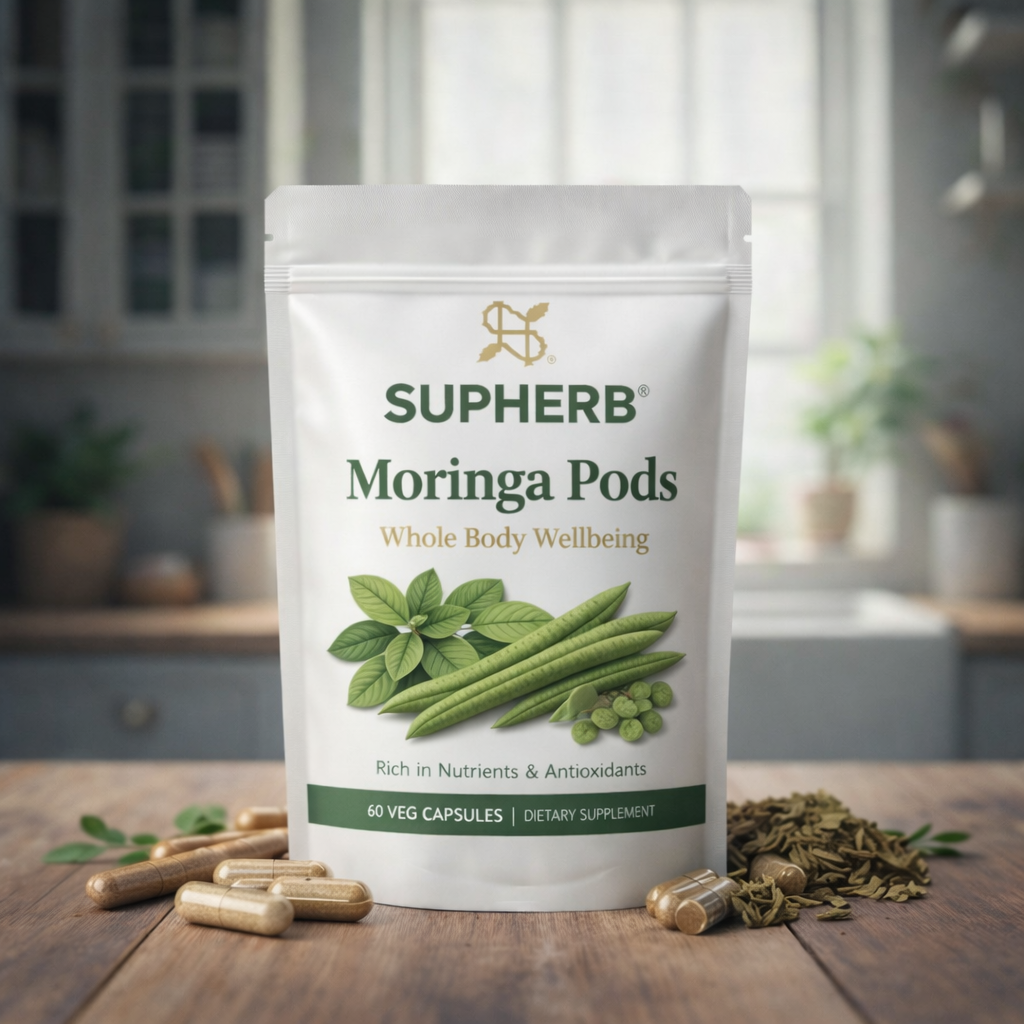 SupHerb Moringa Pods powder natural herbal supplement