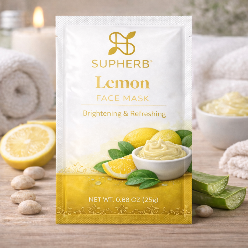 Lemon Face Pack Powder Brightening Skin Care | SUPHERB