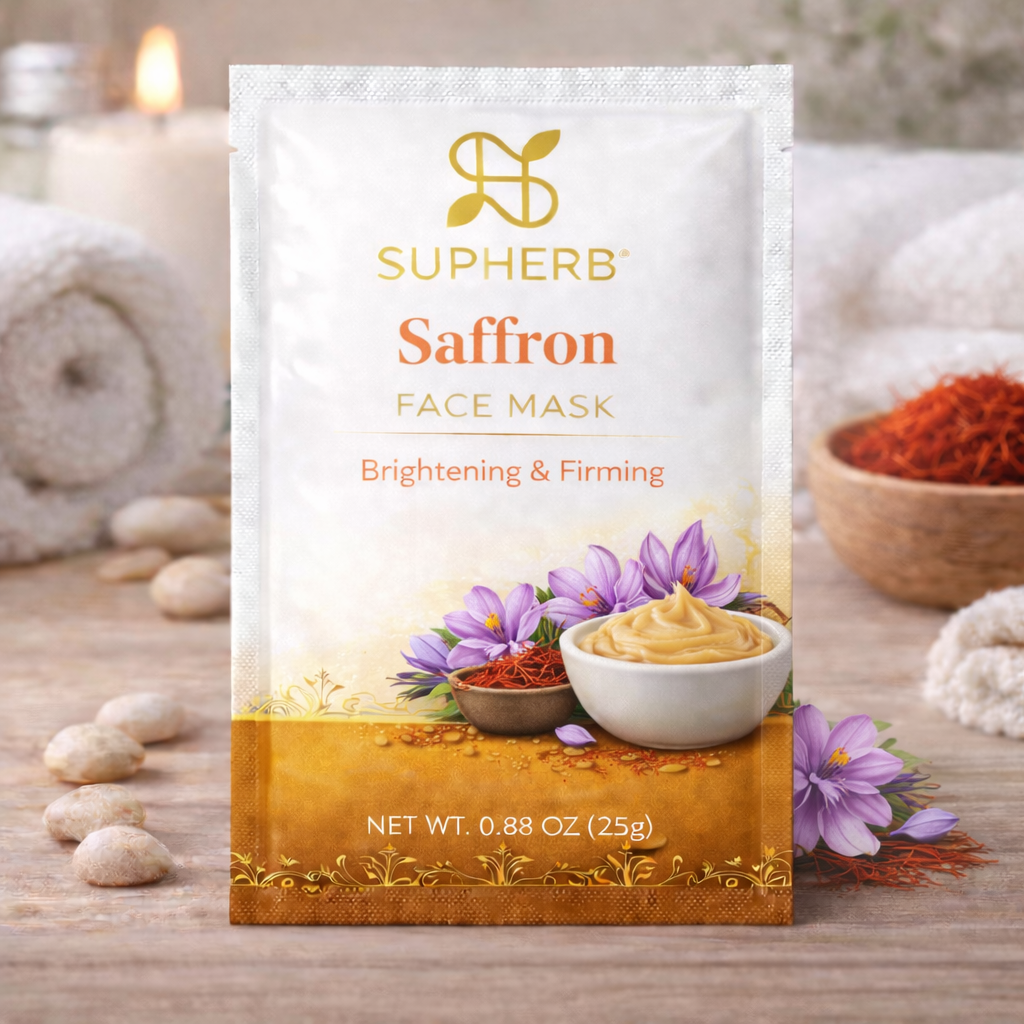 Saffron Face Pack Powder Golden Glow Skin Care | SUPHERB