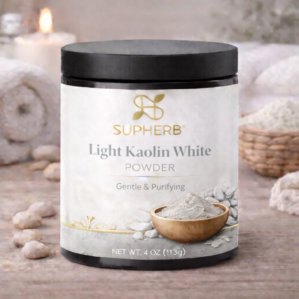 Light Kaolin White Clay Powder Sensitive Skin | SUPHERB