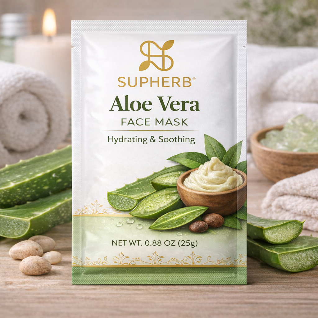 Aloe Vera Face Pack Powder Natural Skin Care | SUPHERB