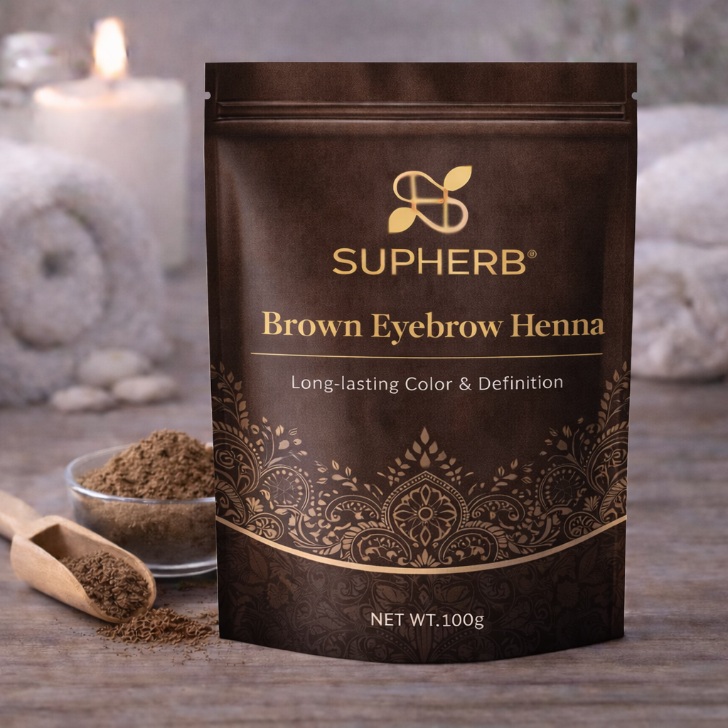 Brown Eyebrow Henna Powder Natural Tint | SUPHERB