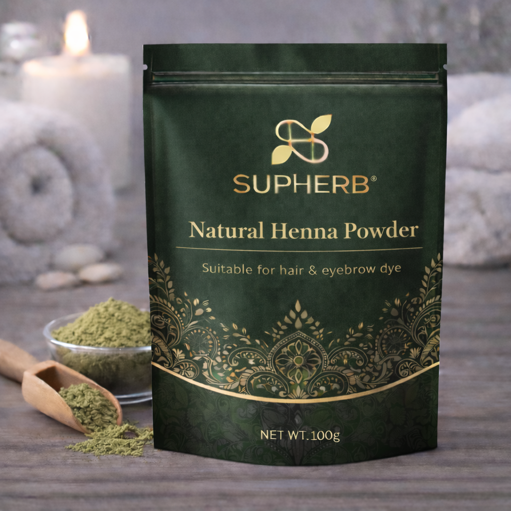 Natural Henna Powder Organic Certified | SUPHERB