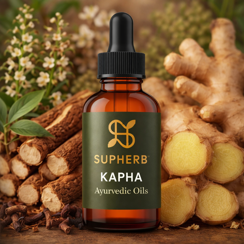 Kapha Dosha Balancing Ayurvedic Oil Blend | SUPHERB