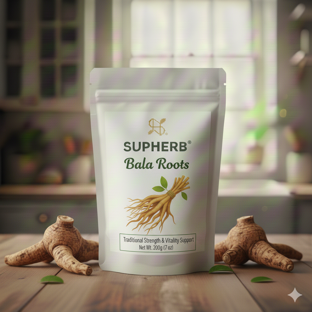SupHerb Bala Roots powder (Sida cordifolia) Ayurvedic herb