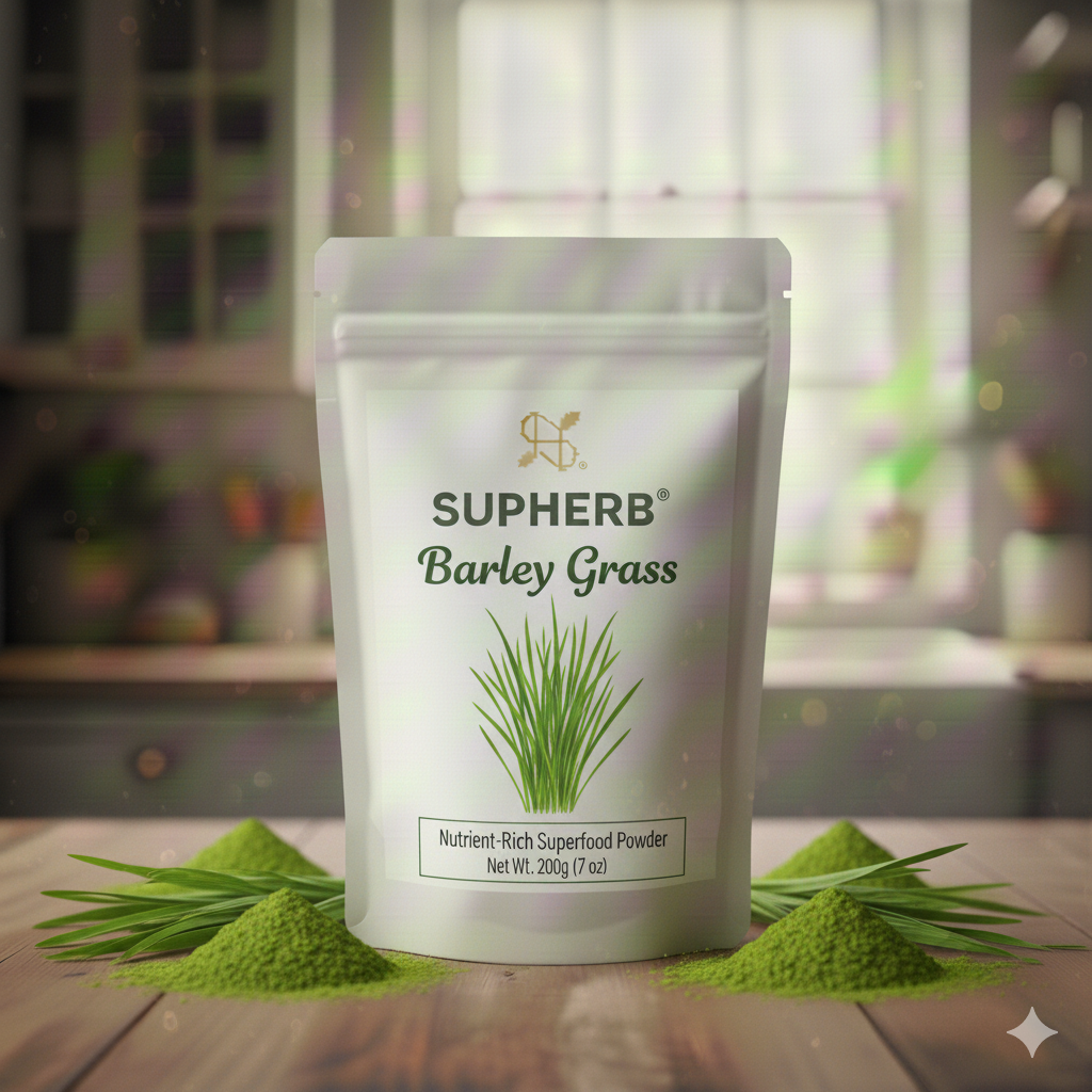 SupHerb Barley Grass powder natural green superfood