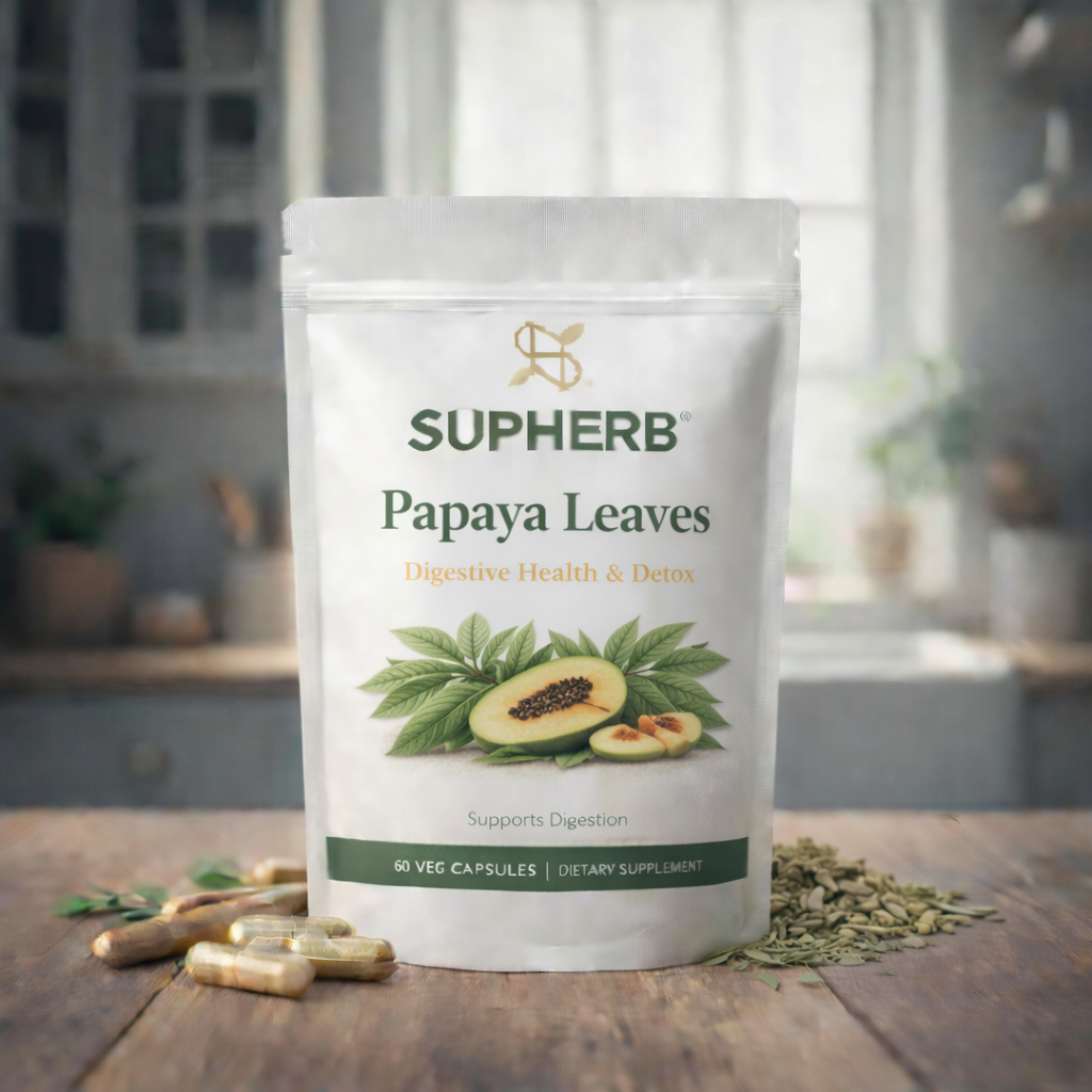 SupHerb Papaya Leaves powder natural herbal supplement