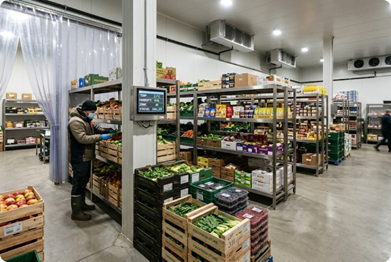 Temperature-controlled storage for freshness